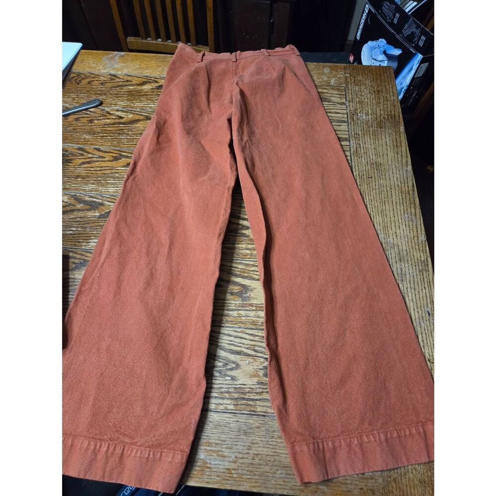 Jesse Kamm Orange/red Sailor  canvas Pant Wide-Leg Trousers sz 6 - Picture 4 of 4